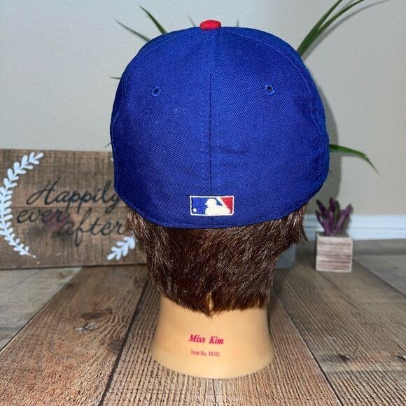 VTG Chicago Cubs New Era 5950 Size 7 Wool Hat Diamond Collection USA Tags - Picture 3 of 11